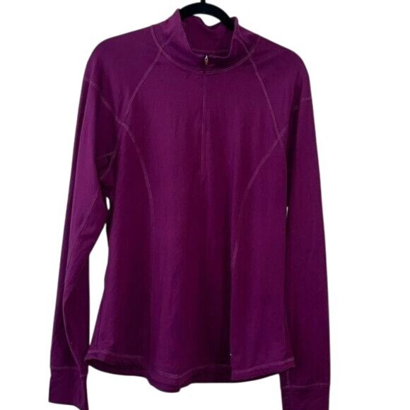 Old Navy Active Semi-Fitted XL Long Sleeve Top Purple - Picture 1 of 8